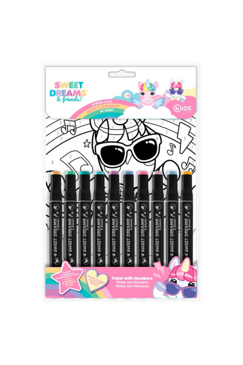 Set colorear numeros SWEET DREAMS