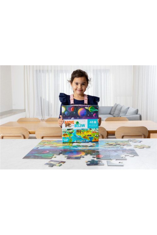 Puzzle 48pc above + below TIERRA Y ESPACIO