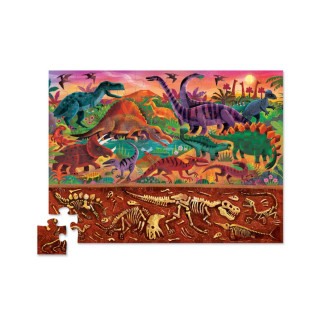 Puzzle 48pc above + below DINOS