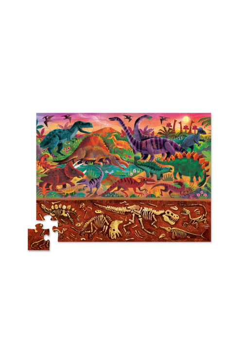 Puzzle 48pc above + below DINOS