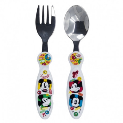 Set cubiertos metal MICKEY