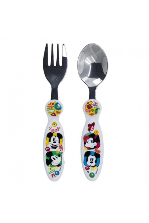 Set cubiertos metal MICKEY