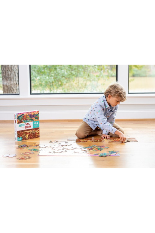 Puzzle 48pc above + below DINOS