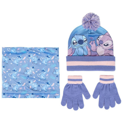 Set gorro guante braga STITCH