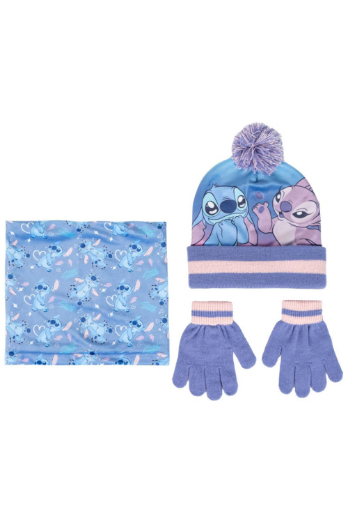 Set gorro guante braga STITCH