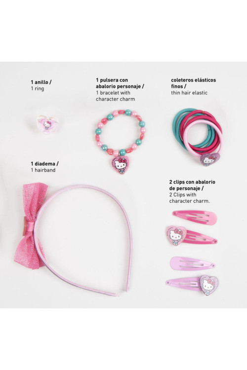 	Set accesorios pelo HELLO KITTY