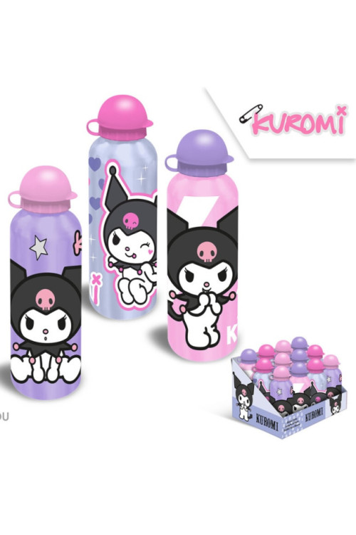 Botella 500ml aluminio KUROMI