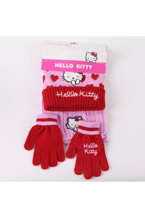 Set gorro guante bufanda HELLO KITTY