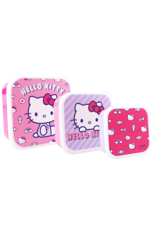 Set 3 tuppers HELLO KITTY