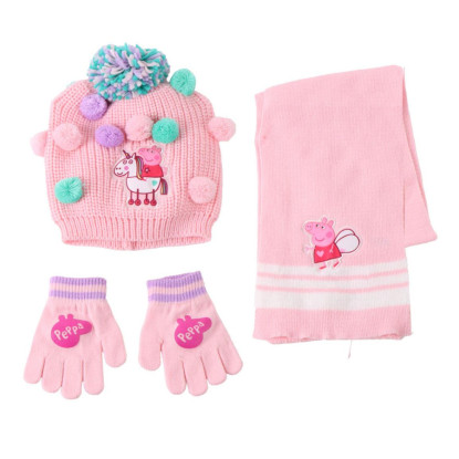 Set gorro guante bufanda PEPPA