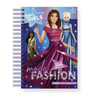 Libro diseña con diamantes super girls