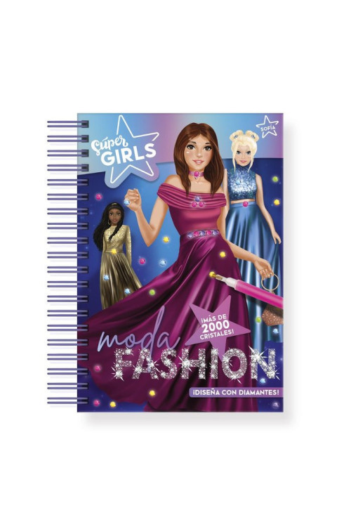 Libro diseña con diamantes super girls