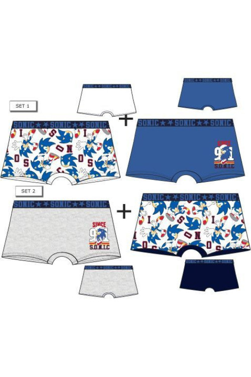 Set 2 calzoncillos SONIC
