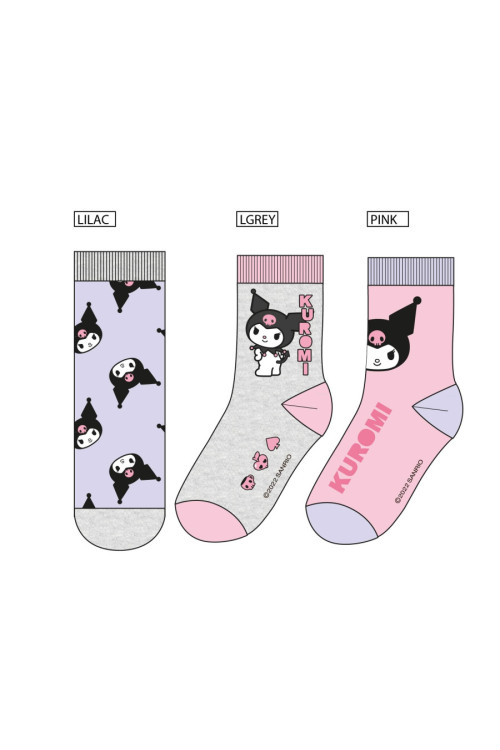 Set 3 calcetines KUROMI