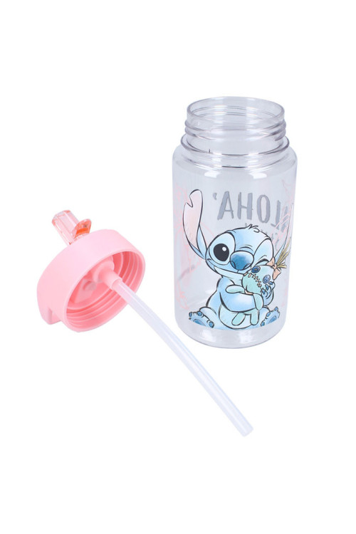 Botella pajita 450ml STITCH