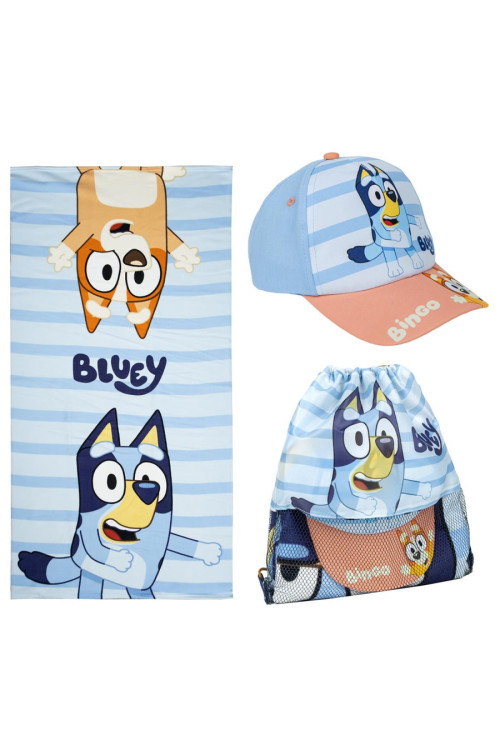 Set toalla + gorra BLUEY