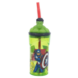 Vaso figura 360ml HULK