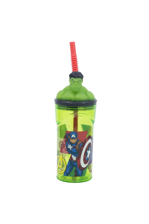 Vaso figura 360ml HULK