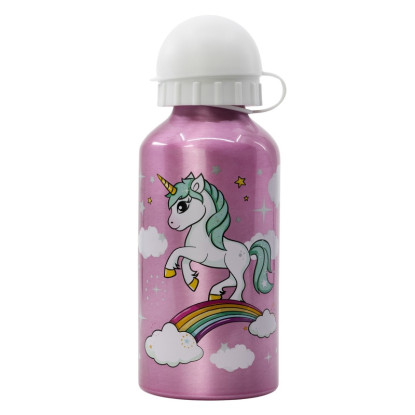 Botella 400ml aluminio UNICORNIO