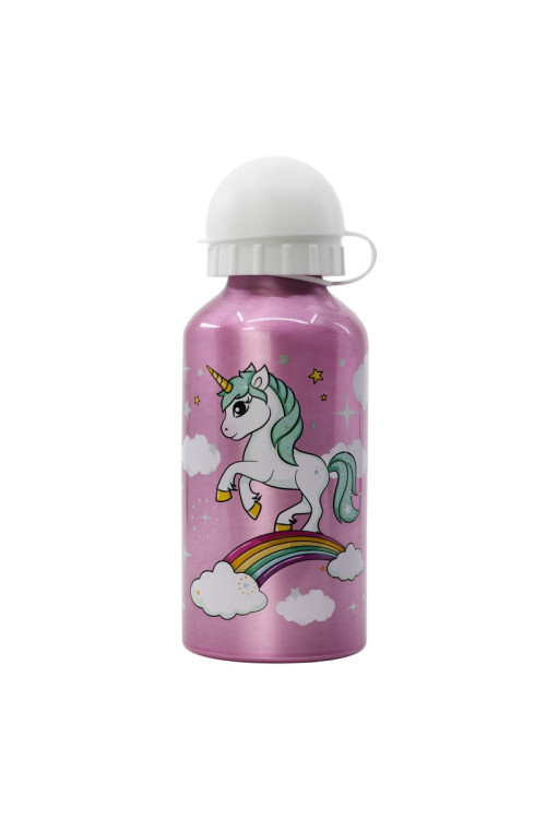 Botella 400ml aluminio UNICORNIO