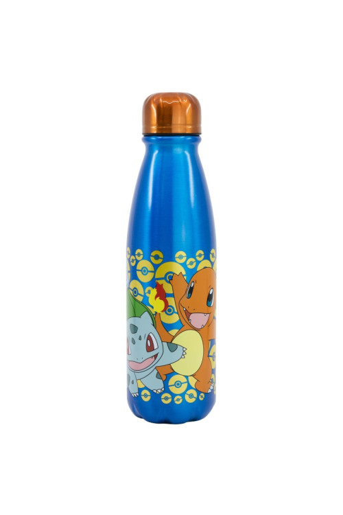 Botella 600ml aluminio POKEMON