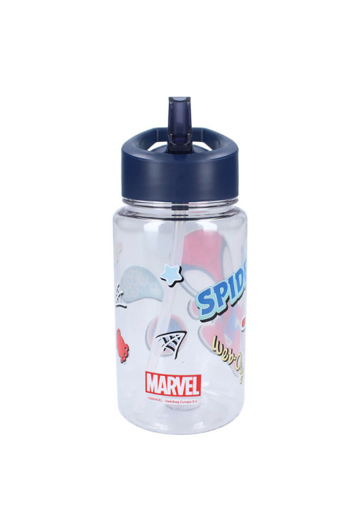 Botella pajita 450ml SPIDEY