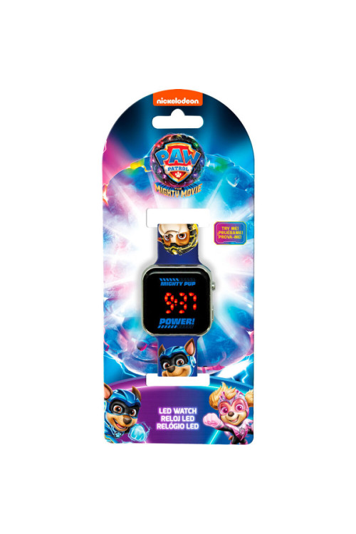 Reloj digital led SUPER PAW blue