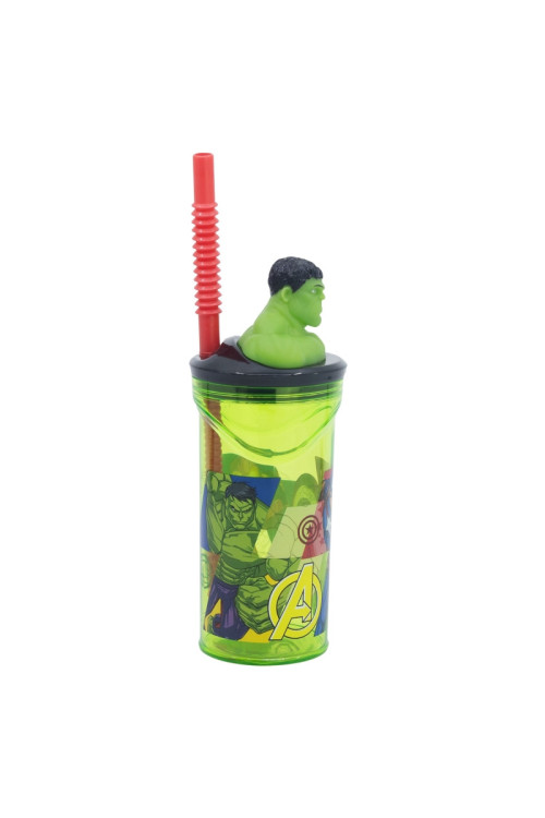 Vaso figura 360ml HULK