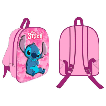 Mochila 3D STITCH rosa 