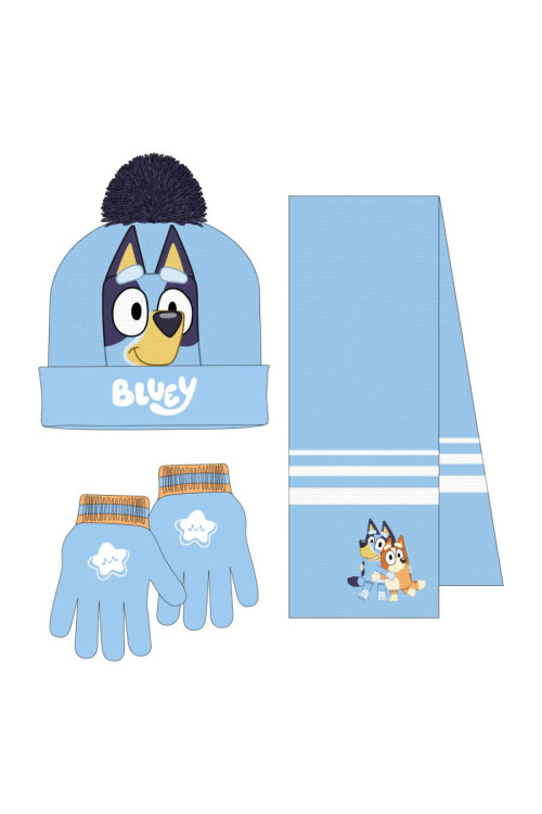Set gorro guante bufanda BLUEY