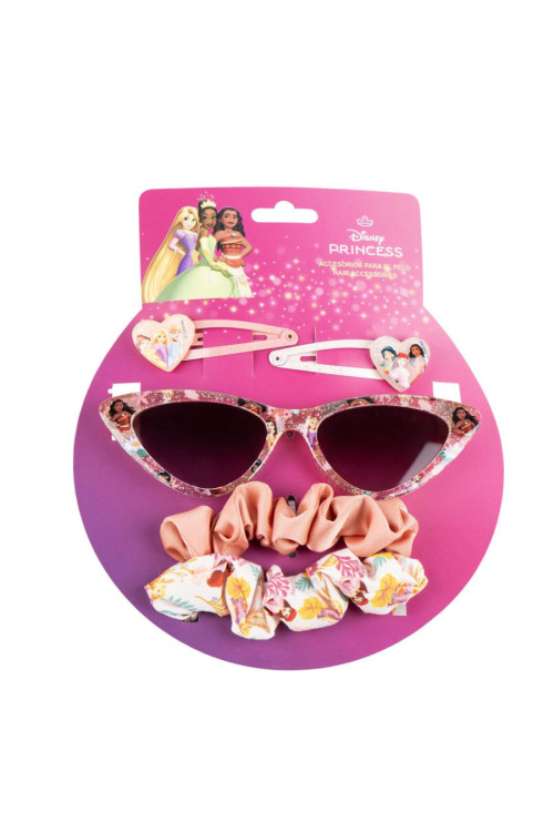 Set pelo + gafas PRINCESAS
