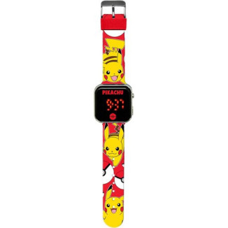 Reloj digital led PIKACHU red