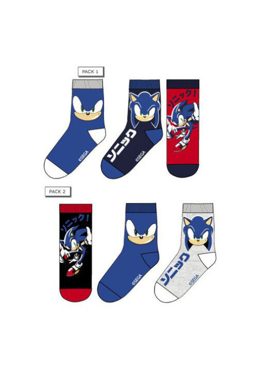 Pack 3 calcetines SONIC