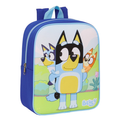 Mochila 27cm BLUEY happy