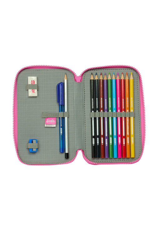 Plumier doble BARBIE love