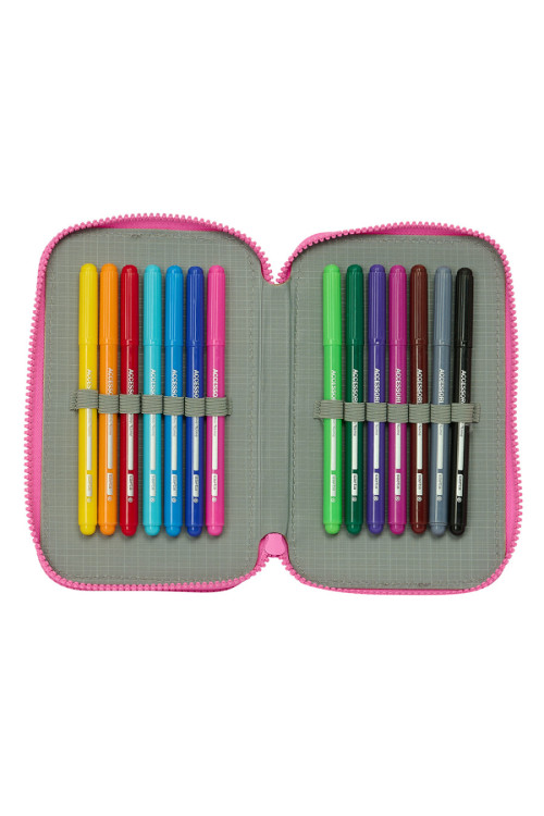 Plumier doble BARBIE love