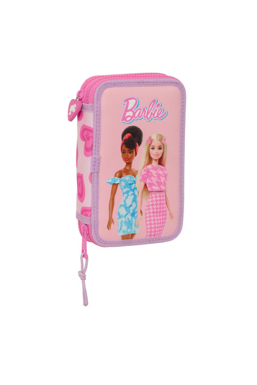 Plumier doble BARBIE love