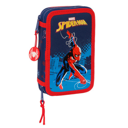 Plumier doble SPIDER neon