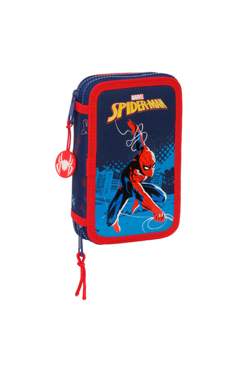 Plumier doble SPIDER neon