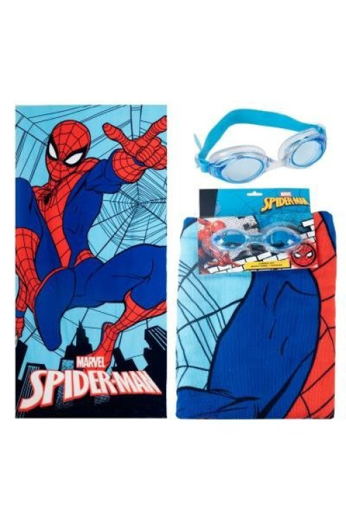 Set toalla + gafas SPIDER