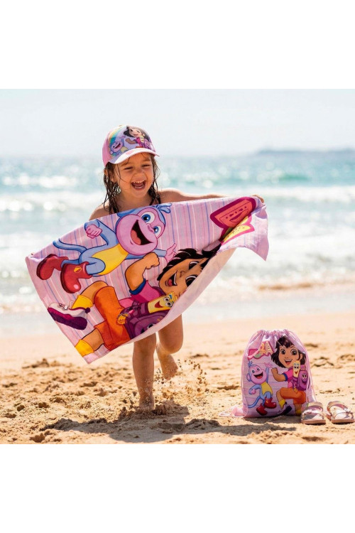 Saquito toalla + gorra DORA