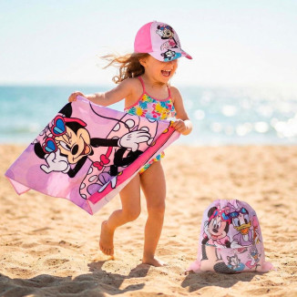 Saquito toalla + gorra MINNIE