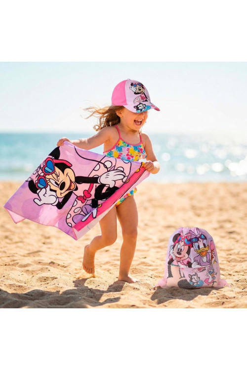 Saquito toalla + gorra MINNIE