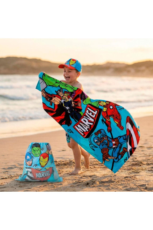 Saquito toalla + gorra AVENGERS