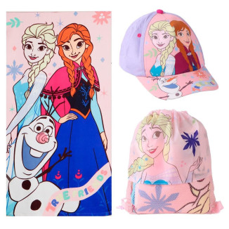 Saquito toalla + gorra FROZEN