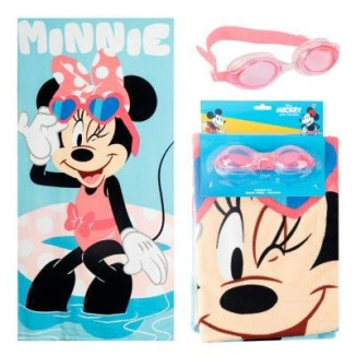 Set toalla + gafas MINNIE