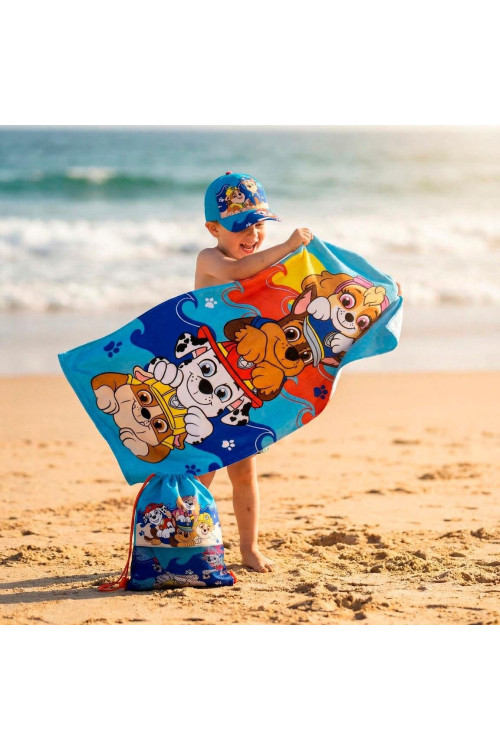 Saquito toalla + gorra PAW PATROL