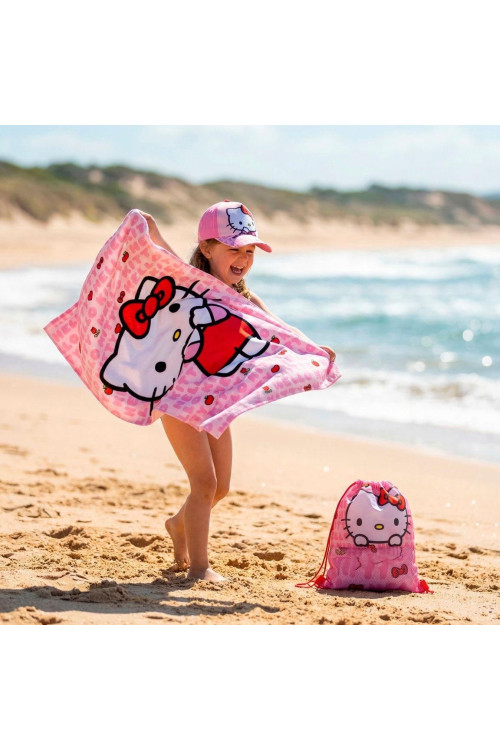 Saquito toalla + gorra HELLO KITTY