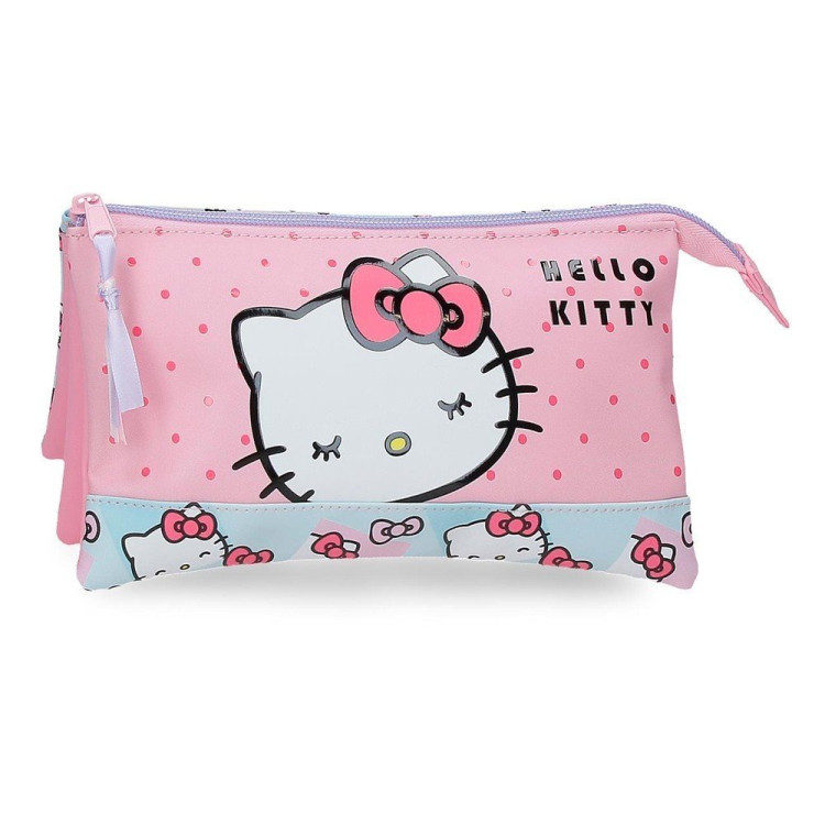 Portatodo triple HELLO KITTY bows