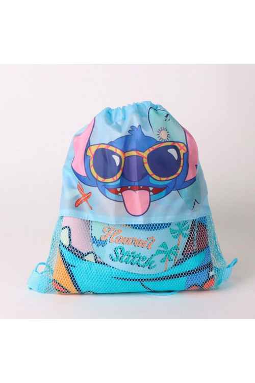 Saquito toalla + gorra STITCH